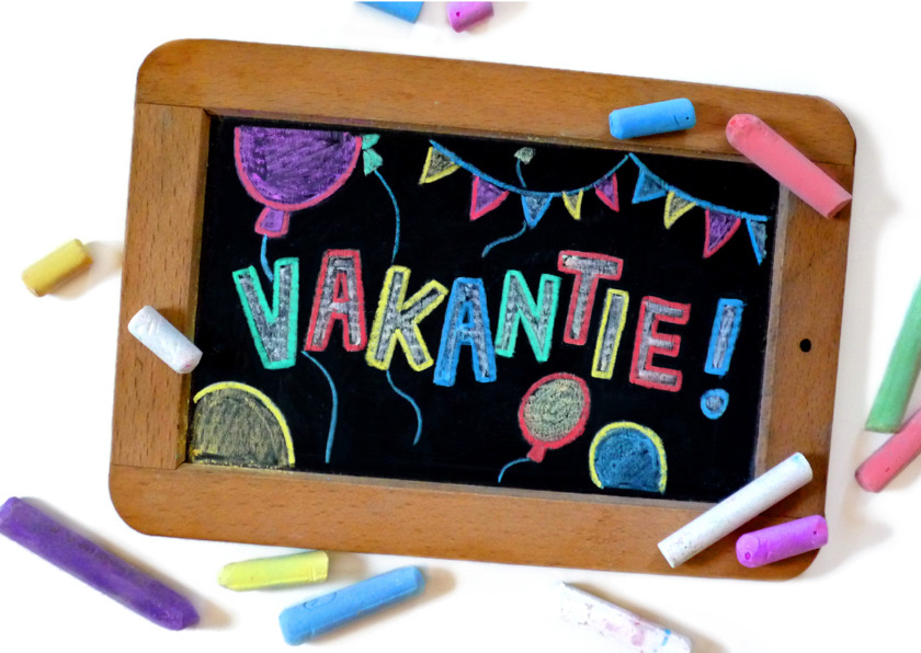 2023 jul vakantie schoolbord